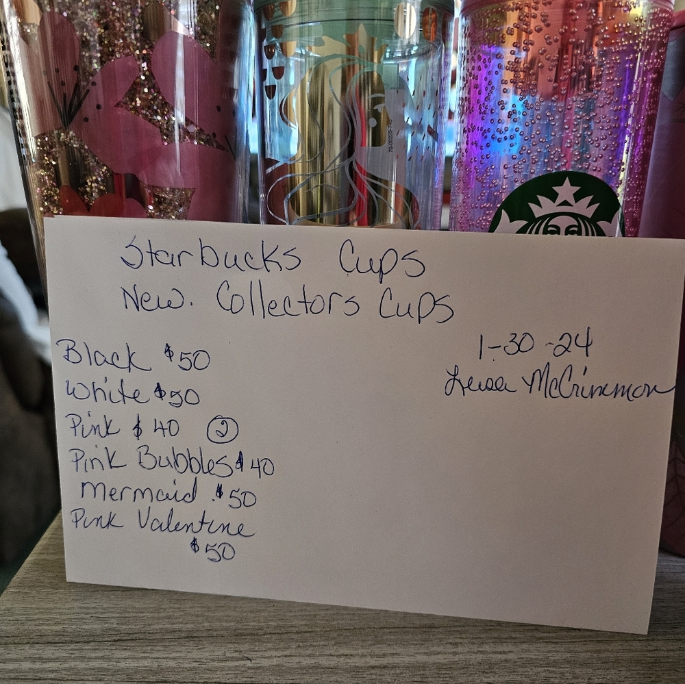 Starbucks cups